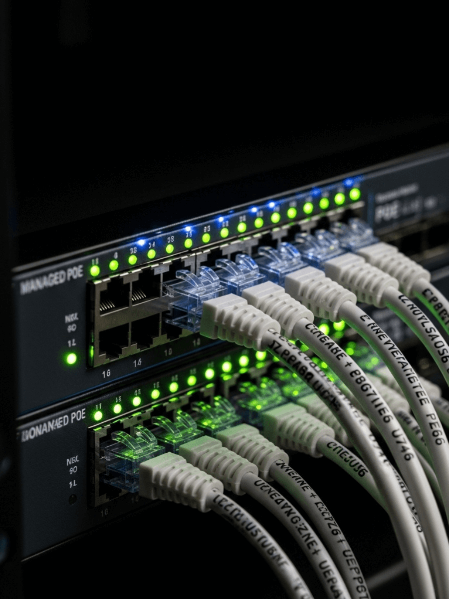 Cableado CAT6 patch panel para red empresarial Lima — instalación profesional