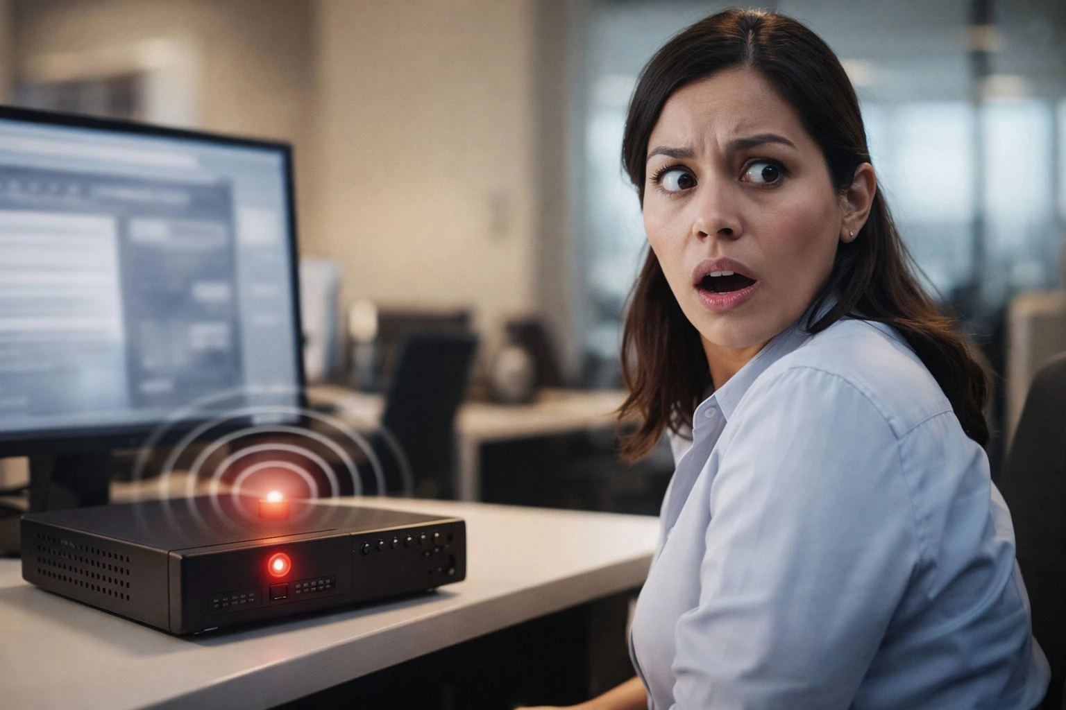 Alarma de disco duro en DVR o NVR Hikvision - operadora sorprendida por alerta de HDD