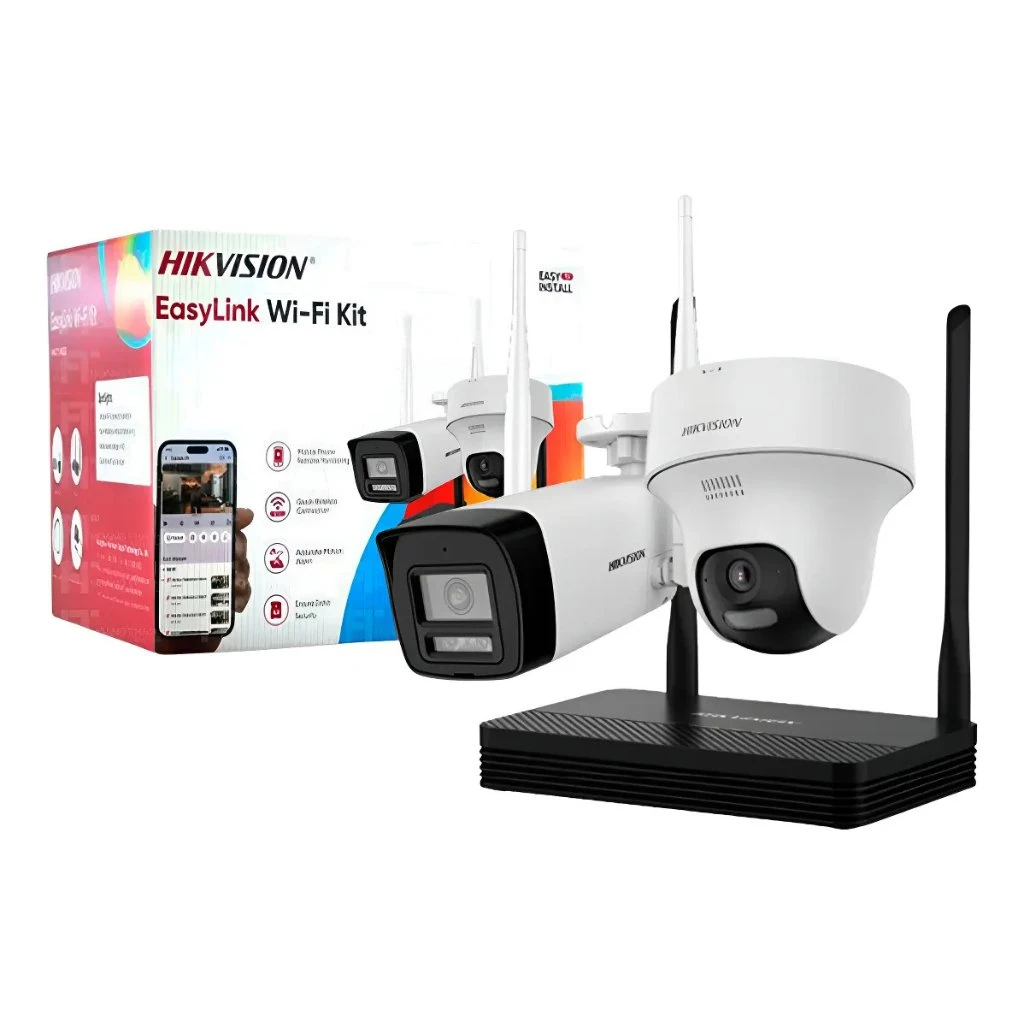 Kit WiFi Hikvision EasyLink 4MP NVS + Cámara Bala + Cámara Turret PT - Image 3