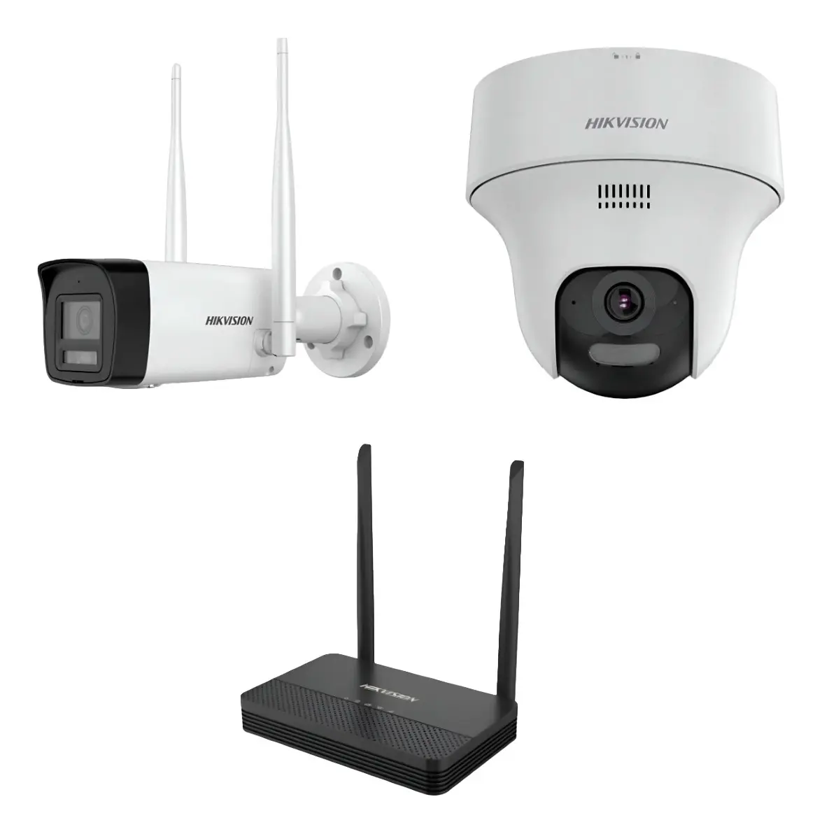 Kit WiFi Hikvision EasyLink 4MP NVS + Cámara Bala + Cámara Turret PT - Image 2