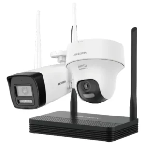 Kit WiFi Hikvision EasyLink 4MP NVS + Cámara Bala + Cámara Turret PT