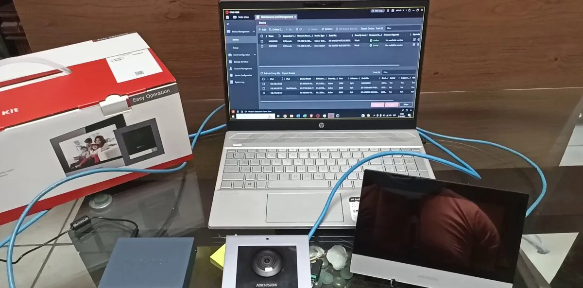 Configuración de videoportero IP Hikvision con software iVMS-4200 en Lima Peru