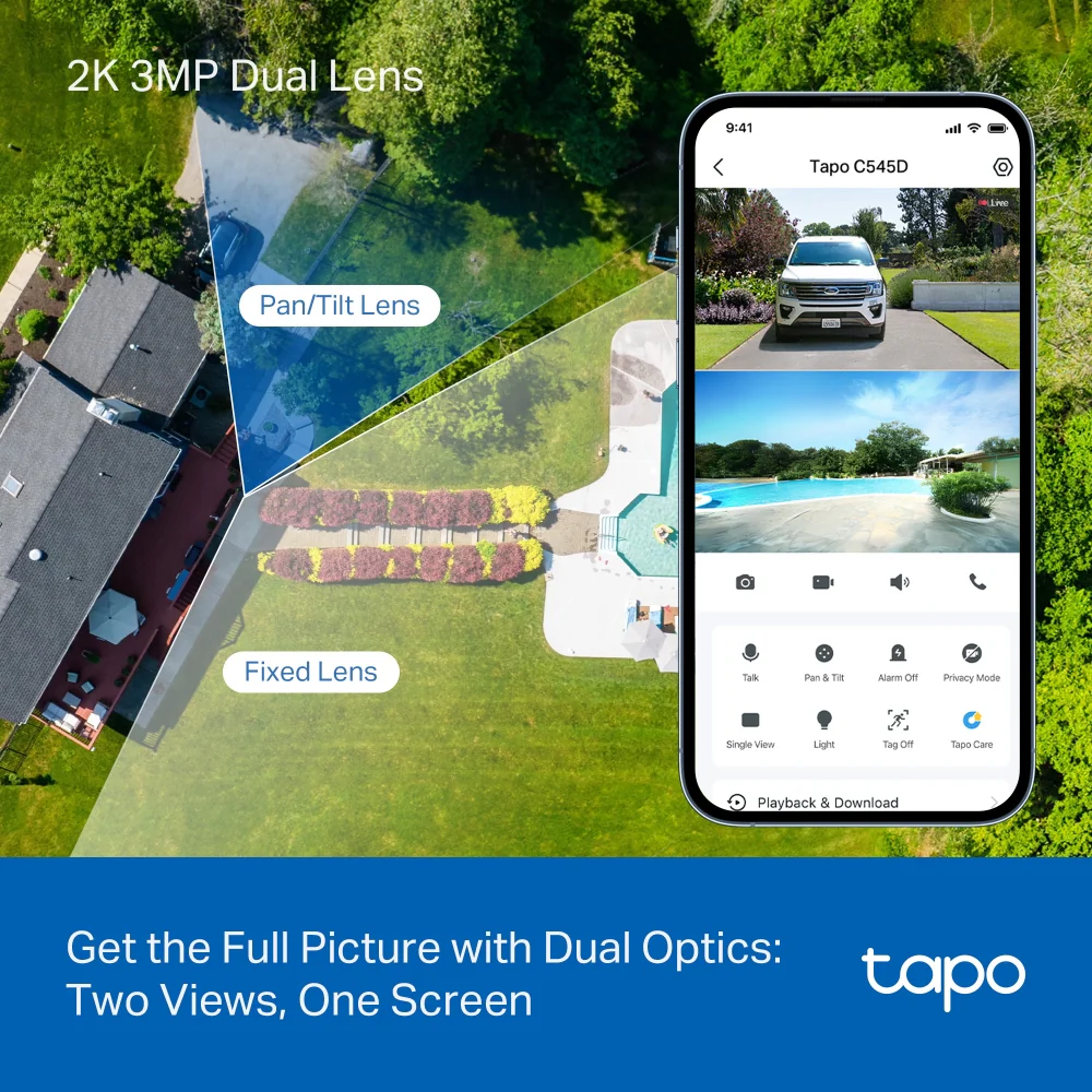 Cámara Exterior Tapo C545D TP-Link Doble Lente PTZ WiFi - Image 4