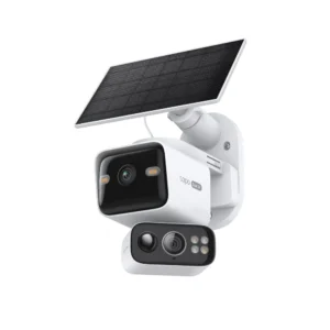 TP-Link Tapo C645D KIT - cámara solar de doble lente pan/tilt con panel solar incluido, para exteriores